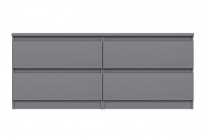 2.03.03.100.4 КАСТОР тумба 4 ящика RU серая в Игре - igra.ok-mebel.com | фото 2