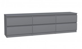 2.03.03.110.4 КАСТОР тумба 6 ящиков RU серая в Игре - igra.ok-mebel.com | фото