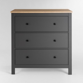 2.08.02.020.15 САГА комод 3 ящика серый/ясень в Игре - igra.ok-mebel.com | фото 2