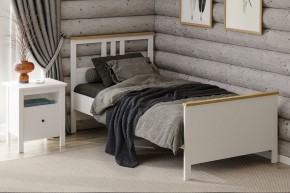 2.08.04.050.14 САГА кровать одинарная 90х200 белая/ясень в Игре - igra.ok-mebel.com | фото 4