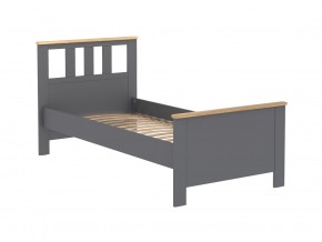 2.08.04.050.15 САГА кровать одинарная 90х200 серая/ясень в Игре - igra.ok-mebel.com | фото