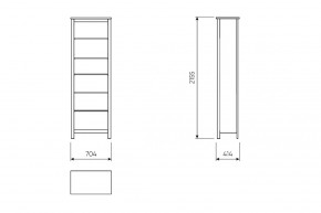 2.08.07.110.6 САГА стеллаж 70 темно-бирюзовый RU в Игре - igra.ok-mebel.com | фото