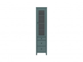 2.08.07.120.6 САГА шкаф с витриной 50 темно-бирюзовый RU в Игре - igra.ok-mebel.com | фото 2