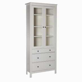 2.08.07.130.1 САГА шкаф с витриной 90 белый RU в Игре - igra.ok-mebel.com | фото