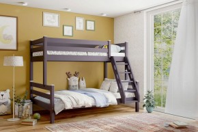 АДЕЛЬ Кровать двухъярусная с наклонной лестницей (лаванда) в Игре - igra.ok-mebel.com | фото