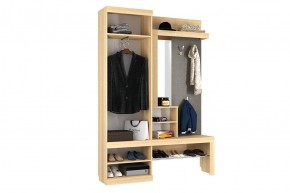 АЛЕКС Прихожая (дуб крафт золотой/белое дерево) в Игре - igra.ok-mebel.com | фото 5