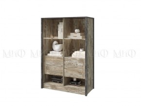 Амели Шкаф-стекло (Дуб Юкон-Бетон темный) в Игре - igra.ok-mebel.com | фото 2