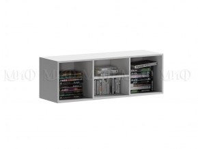 ВЕГА NEW Позитив Антресоль (Бетон темный/белый) в Игре - igra.ok-mebel.com | фото 2