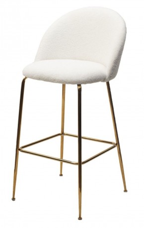 Барный стул GLADE NINI-01 Белый, teddy / золотой каркас М-City в Игре - igra.ok-mebel.com | фото