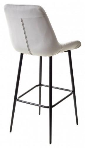 Барный стул ХОФМАН, цвет H-09 Светло-серый, велюр / черный каркас М-City в Игре - igra.ok-mebel.com | фото 6