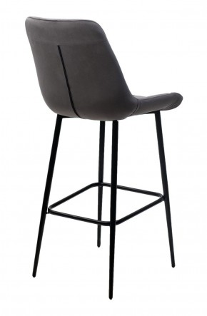 Барный стул ХОФМАН, цвет H-14 Серый, велюр / черный каркас М-City в Игре - igra.ok-mebel.com | фото 4