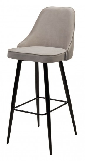 Барный стул NEPAL-BAR ЛАТТЕ #25, велюр/ черный каркас (H=78cm) М-City в Игре - igra.ok-mebel.com | фото 1