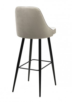 Барный стул NEPAL-BAR ЛАТТЕ #25, велюр/ черный каркас (H=78cm) М-City в Игре - igra.ok-mebel.com | фото 2