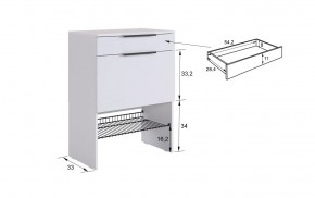 БАСКО Прихожая К8 (белое дерево) в Игре - igra.ok-mebel.com | фото 7
