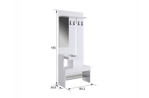 БАСКО Прихожая (модульная) графит/дуб крафт золотой в Игре - igra.ok-mebel.com | фото 7