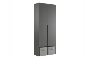 БАСКО Шкаф двухдверный L800 (графит) в Игре - igra.ok-mebel.com | фото