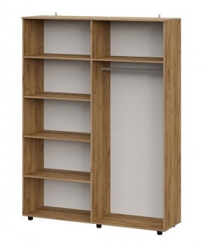 БАЙКАЛ Шкаф четырехстворчатый (Графит/Дуб золотой) в Игре - igra.ok-mebel.com | фото 2
