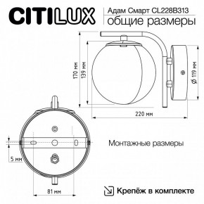 Бра Citilux Адам Смарт CL228B313 в Игре - igra.ok-mebel.com | фото 8