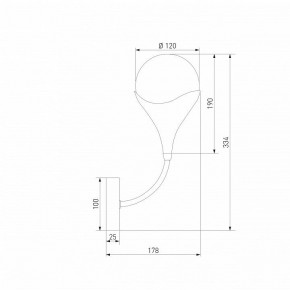 Бра Eurosvet Calyx 60168/1 латунь в Игре - igra.ok-mebel.com | фото 3