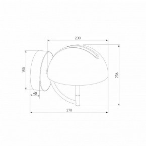 Бра Eurosvet Emisfero 50083/1 LED золото в Игре - igra.ok-mebel.com | фото 3