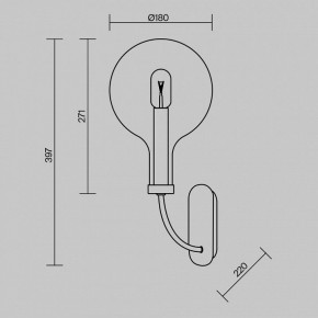 Бра Maytoni Status MOD333WL-01B в Игре - igra.ok-mebel.com | фото 3