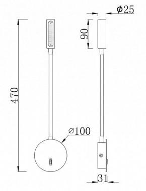 Бра Maytoni Stem C035WL-L3MG3K в Игре - igra.ok-mebel.com | фото 5
