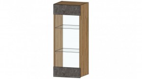 ДАЛЛАС Шкаф со стеклом (цемент темный) в Игре - igra.ok-mebel.com | фото