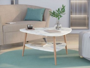 ДЕЛЬТА Стол журнальный (белый мрамор) в Игре - igra.ok-mebel.com | фото