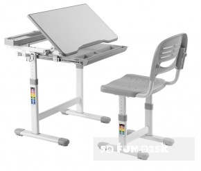 Комплект парта + стул трансформеры Cantare Grey в Игре - igra.ok-mebel.com | фото 1
