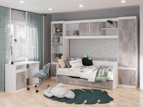 Детская Паскаль (модульная) белый/цемент светлый в Игре - igra.ok-mebel.com | фото 1
