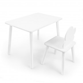 Детский комплект стол и стул «Облачко» Rolti Baby (белый/белый, массив березы/мдф) в Игре - igra.ok-mebel.com | фото 1
