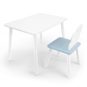 Детский комплект стол и стул «Облачко» Rolti Baby (белый/голубой, массив березы/мдф) в Игре - igra.ok-mebel.com | фото 1