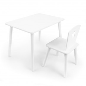 Детский комплект стол и стул «Звезда» Rolti Baby (белый/белый, массив березы/мдф) в Игре - igra.ok-mebel.com | фото 1