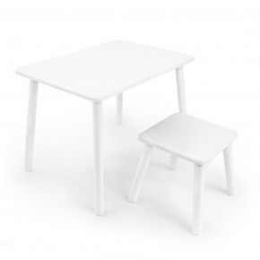 Детский комплект стол и табурет Rolti Baby (белая столешница/белое сиденье/белые ножки) в Игре - igra.ok-mebel.com | фото