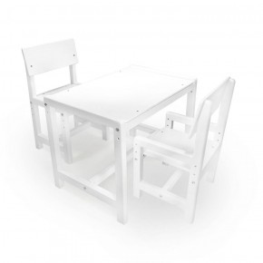 Детский растущий комплект стол и два стула  Я САМ "Лофт" (Белый, Белый) в Игре - igra.ok-mebel.com | фото