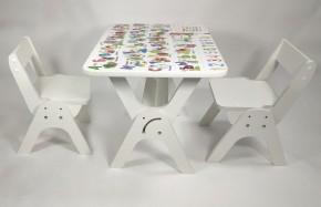Детский растущий стол-парта и два стула Я САМ "Умка-Дуо" (Алфавит) в Игре - igra.ok-mebel.com | фото