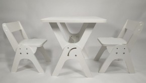 Детский растущий стол-парта и два стула Я САМ "Умка-Дуо" (Белый) в Игре - igra.ok-mebel.com | фото