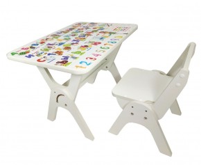 Детский растущий стол-парта и стул Я САМ "Умка" (Алфавит) в Игре - igra.ok-mebel.com | фото