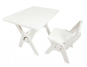 Детский растущий стол-парта и стул Я САМ "Умка" (Белый) в Игре - igra.ok-mebel.com | фото