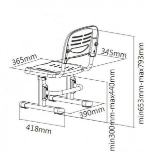 Детский стул SST3 Blue в Игре - igra.ok-mebel.com | фото 4