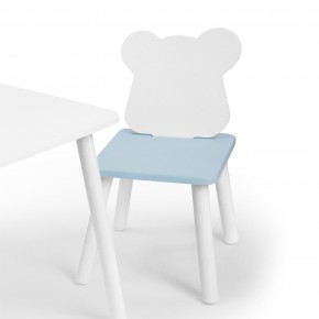 Детский стул Мишутка (Белый/Голубой/Белый) в Игре - igra.ok-mebel.com | фото