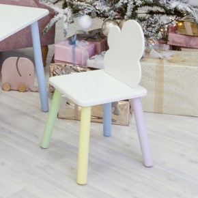 Детский стул Облачко (Белый/Белый/Цветной) в Игре - igra.ok-mebel.com | фото