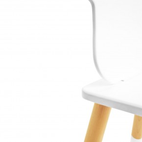 Детский стул Rolti Baby «Корона» (белый/белый/береза, массив березы/мдф) в Игре - igra.ok-mebel.com | фото 1
