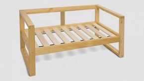 Диван двухместный DEmoku Д-2 (Беж/Натуральный) в Игре - igra.ok-mebel.com | фото 3