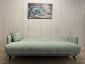 Диван Престиж-3 (НПБ) велюр Sensey mist green в Игре - igra.ok-mebel.com | фото 3