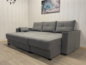 Диван угловой Комфорт-3 (НПБ+МДФ) велюр Galaxy Lite 26 в Игре - igra.ok-mebel.com | фото 3