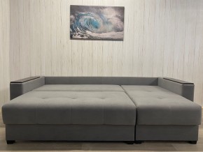 Диван угловой Комфорт-3 (НПБ+МДФ) велюр Galaxy Lite 26 в Игре - igra.ok-mebel.com | фото 4