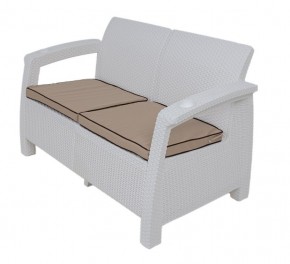 Диван Yalta Premium Sofa 2 Set (Ялта) белый (+подушки под спину) в Игре - igra.ok-mebel.com | фото