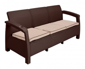 Диван Yalta Premium Sofa 3 Set (Ялта) шоколадный (+подушки под спину) в Игре - igra.ok-mebel.com | фото 2