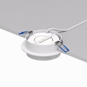 DK2090-WH Встраиваемый светильник FLAT, IP 20, до 15 Вт, GX53, LED, белый, алюминий в Игре - igra.ok-mebel.com | фото 3